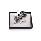 Magneet broche nr 296 fantasy zilverkleurig