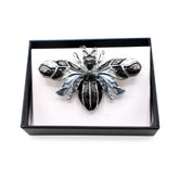 Magneet broche nr 178 fantasy zilverkleurig