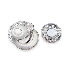 Magnetbrosche Nr. 179 Fantasie Silberfarben