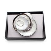 Magneet broche nr 179 fantasy zilverkleurig