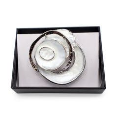 Magnetbrosche Nr. 179 Fantasie Silberfarben