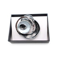 Magnetbrosche Nr. 180 Fantasie Silberfarben