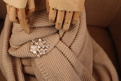 Magnetbrosche Nr. 117 Fantasie Goldfarben