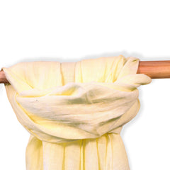 linnen sjaal butter yellow