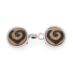 Bellagio buffalo leather logo black