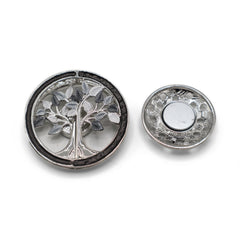 Magnetbrosche Nr. 151 Fantasie Silberfarben