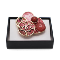 Magneet broche nr 99 fantasy goudkleurig