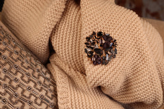 Magnetbrosche Nr. 113 Fantasie Goldfarben