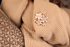 Magnetbrosche Nr. 117 Fantasie Goldfarben