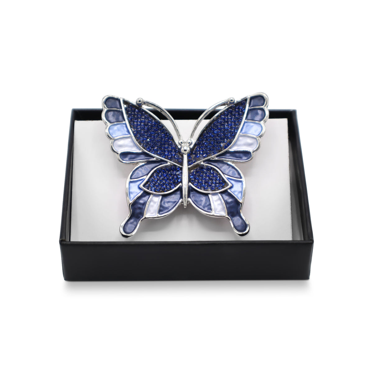  Magnetbrosche Nr.301  Fantasie Silberfarben