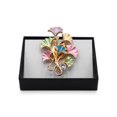 Magneet broche nr 304 fantasy goudkleurig