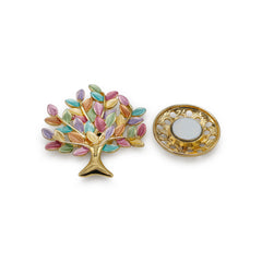  Magnetbrosche Nr.308  Fantasie Goldfarben