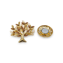  Magnetbrosche Nr.309  Fantasie Goldfarben