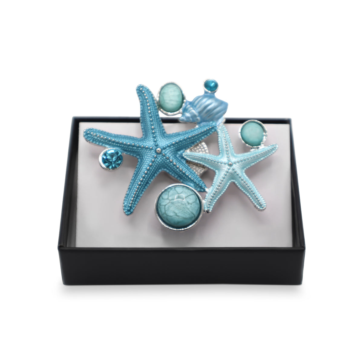  Magnetbrosche Nr.310  Fantasie Silberfarben