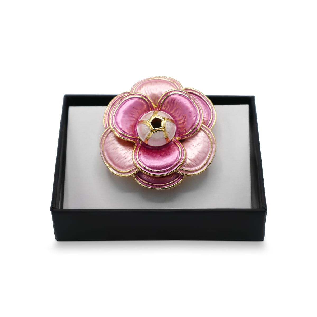 Magneet broche nr 312 fantasy goudkleurig