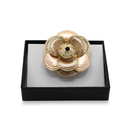  Magnetbrosche Nr.313  Fantasie Goldfarben