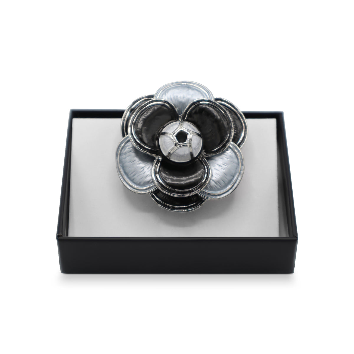  Magnetbrosche Nr.314  Fantasie Silberfarben