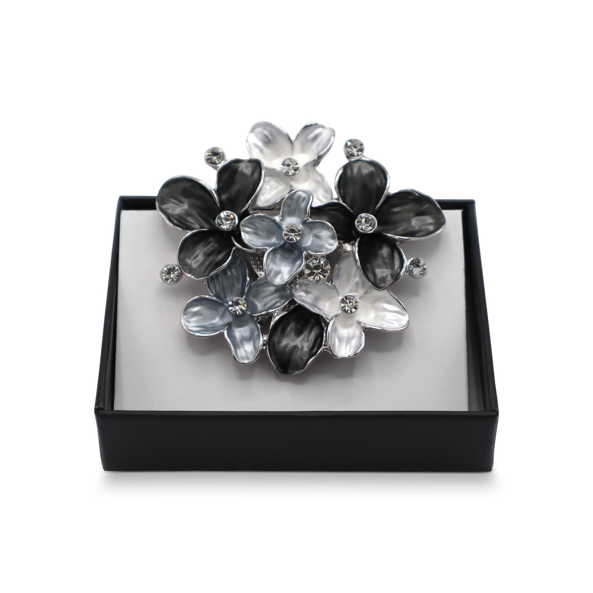  Magnetbrosche Nr.316  Fantasie Silberfarben