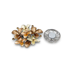  Magnetbrosche Nr.317  Fantasie Silberfarben