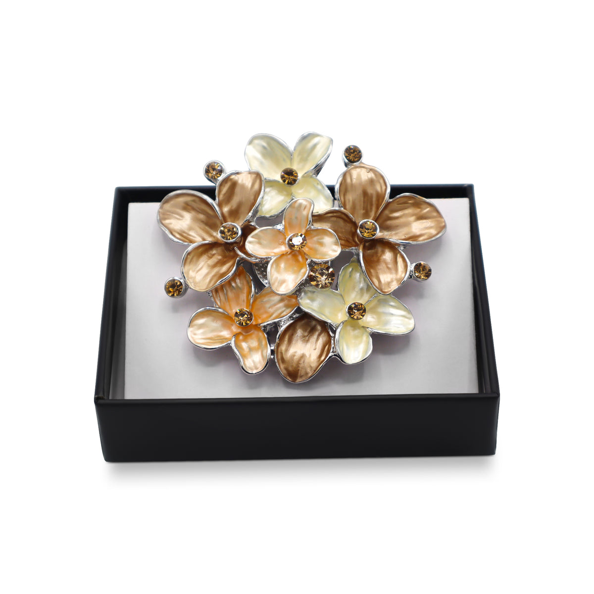  Magnetbrosche Nr.317  Fantasie Silberfarben