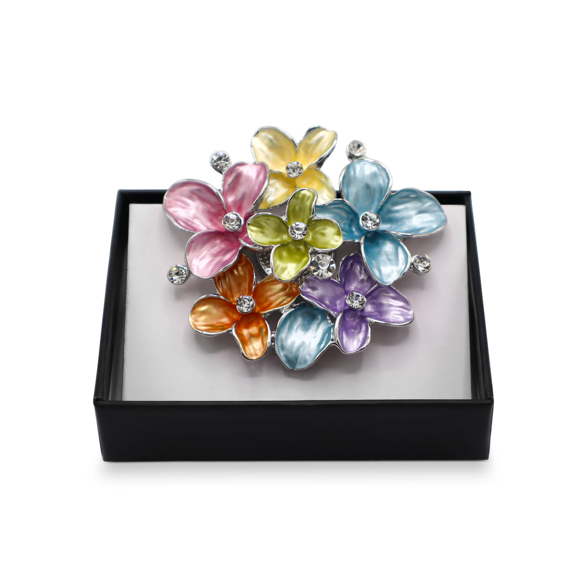  Magnetbrosche Nr.318  Fantasie Silberfarben