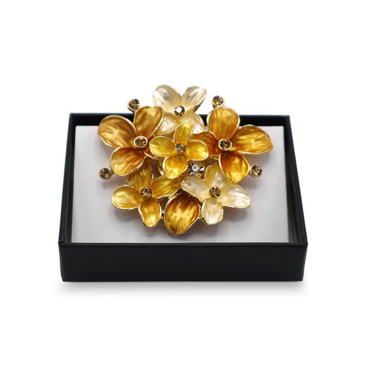  Magnetbrosche Nr.319  Fantasie Goldfarben