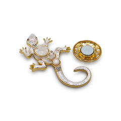  Magnetbrosche Nr.326 Fantasie  Goldfarben