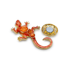  Magnetbrosche Nr.327 Fantasie  Goldfarben