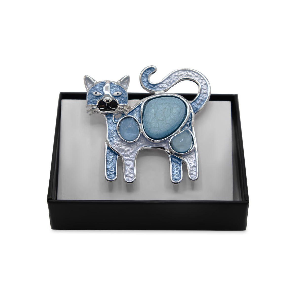  Magnetbrosche Nr.331 Fantasie  Silberfarben