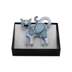  Magnetbrosche Nr.331 Fantasie  Silberfarben