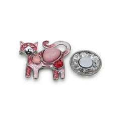  Magnetbrosche Nr.332 Fantasie  Silberfarben