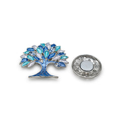  Magnetbrosche Nr.339 Fantasie  Silberfarben