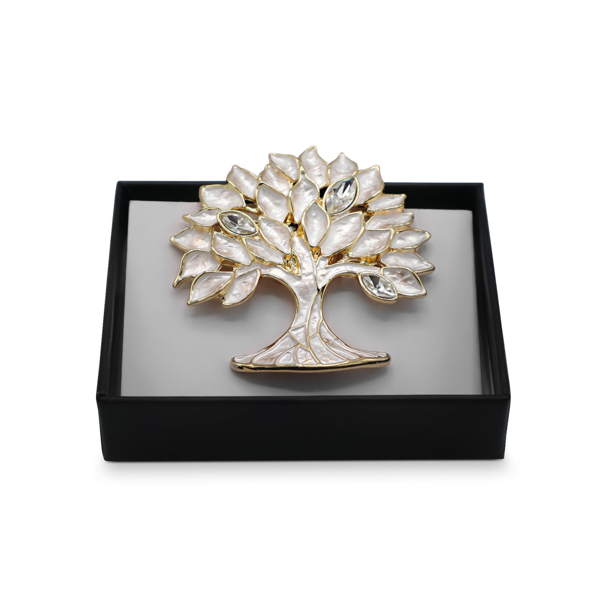 Magneet broche nr 341 fantasy goudkleurig