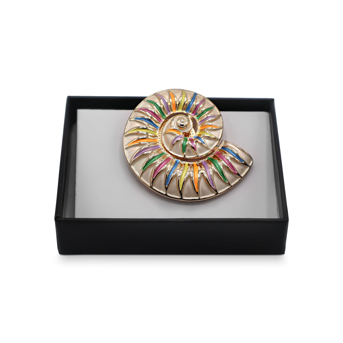 Magneet broche nr 343 fantasy goudkleurig