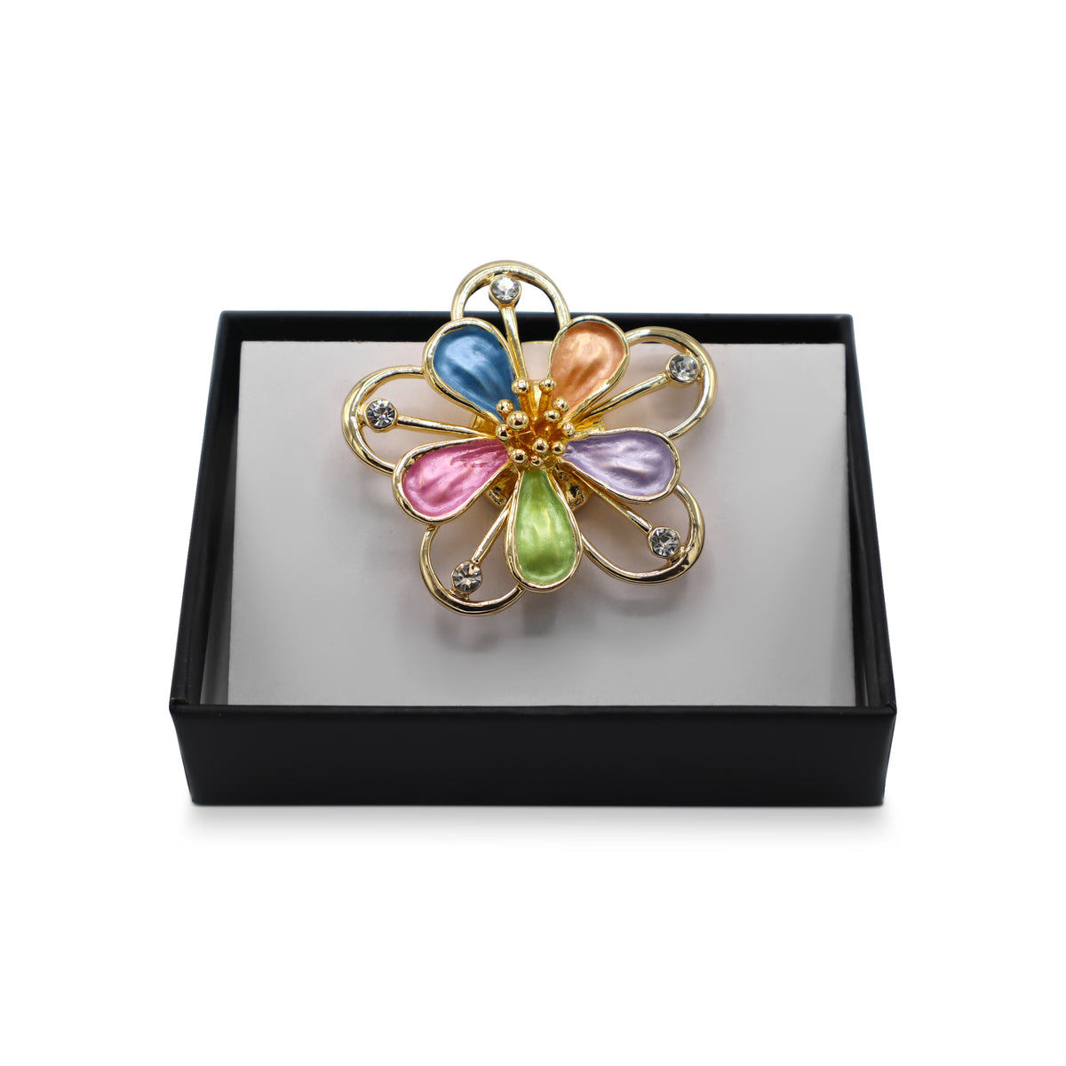  Magnetbrosche Nr.354 Fantasie Goldfarben