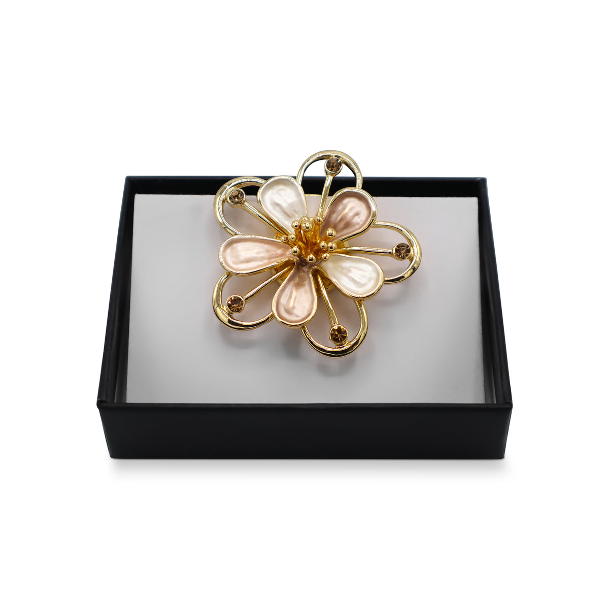  Magnetbrosche Nr.355 Fantasie Goldfarben