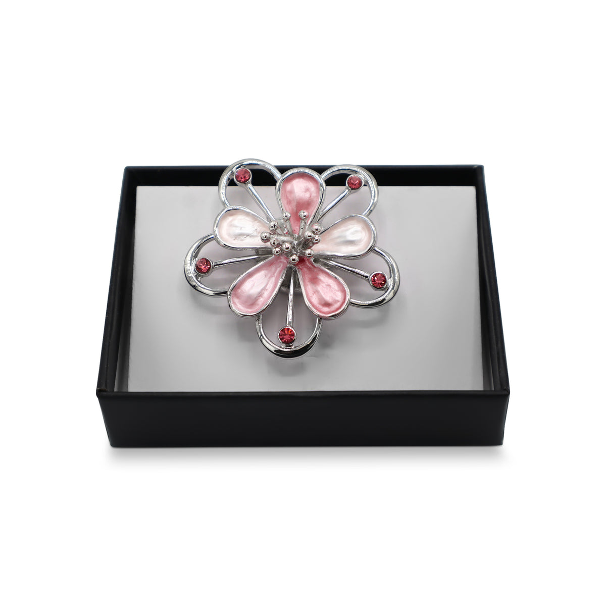  Magnetbrosche Nr.356 Fantasie Silberfarben