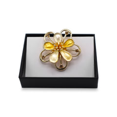  Magnetbrosche Nr.358 Fantasie Goldfarben