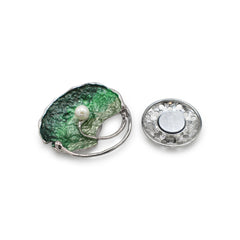 Magneet broche nr 361 fantasy zilverkleurig