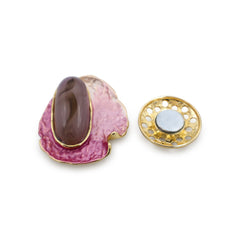  Magnetbrosche Nr.365 Fantasie Goldfarben