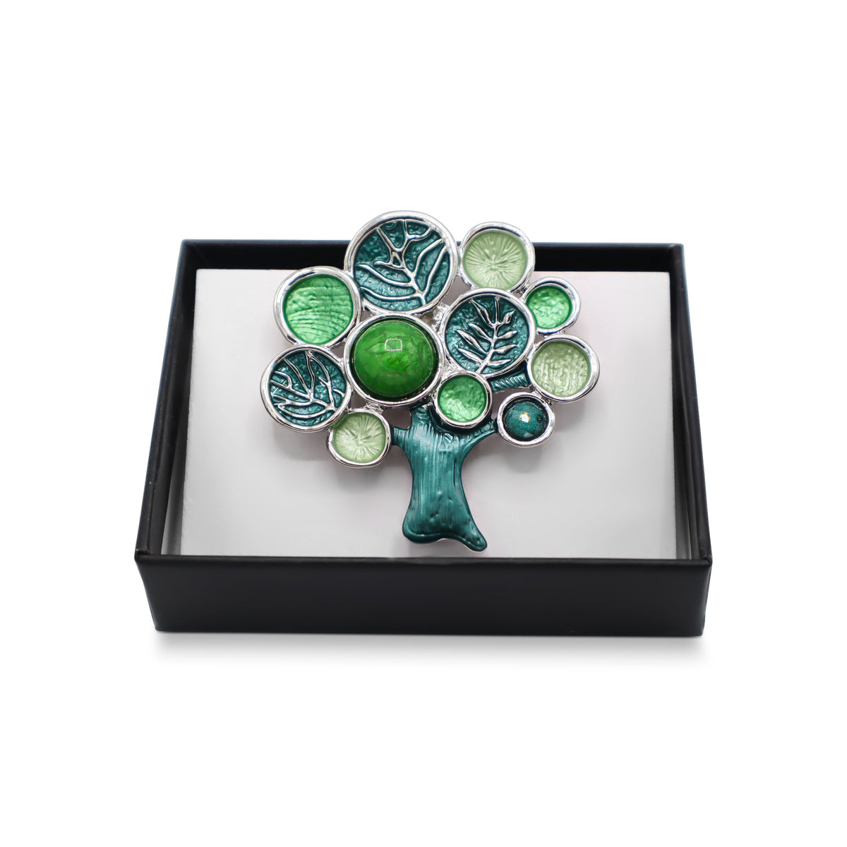  Magnetbrosche Nr.367 Fantasie Silberfarben