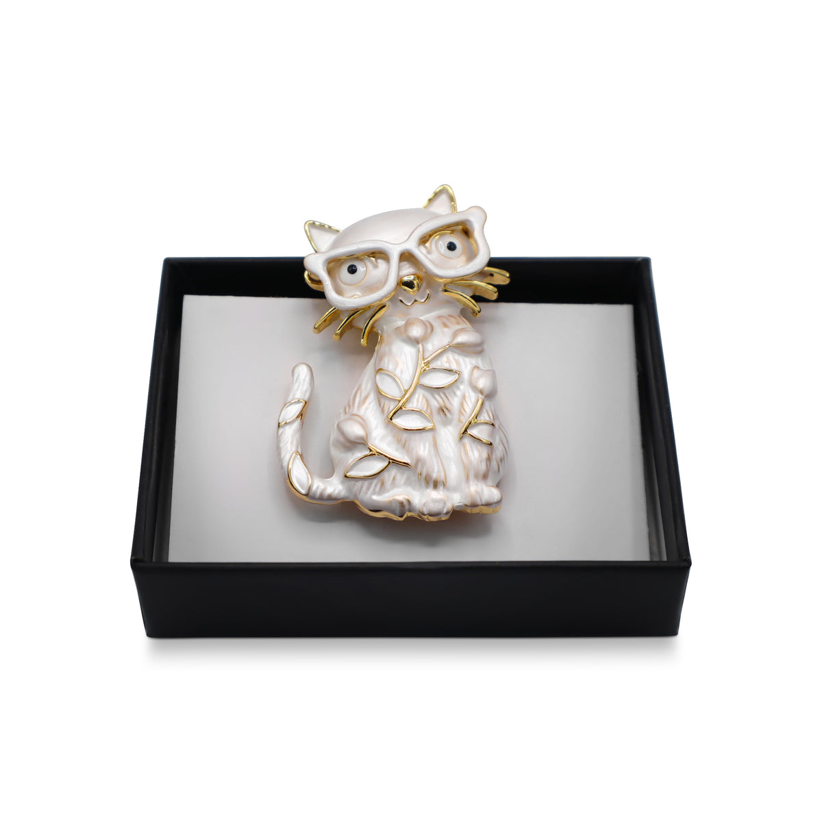  Magnetbrosche Nr.368 Fantasie Goldfarben