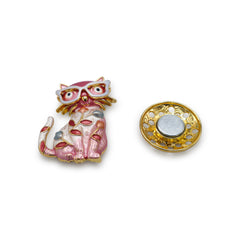  Magnetbrosche Nr.369 Fantasie Goldfarben