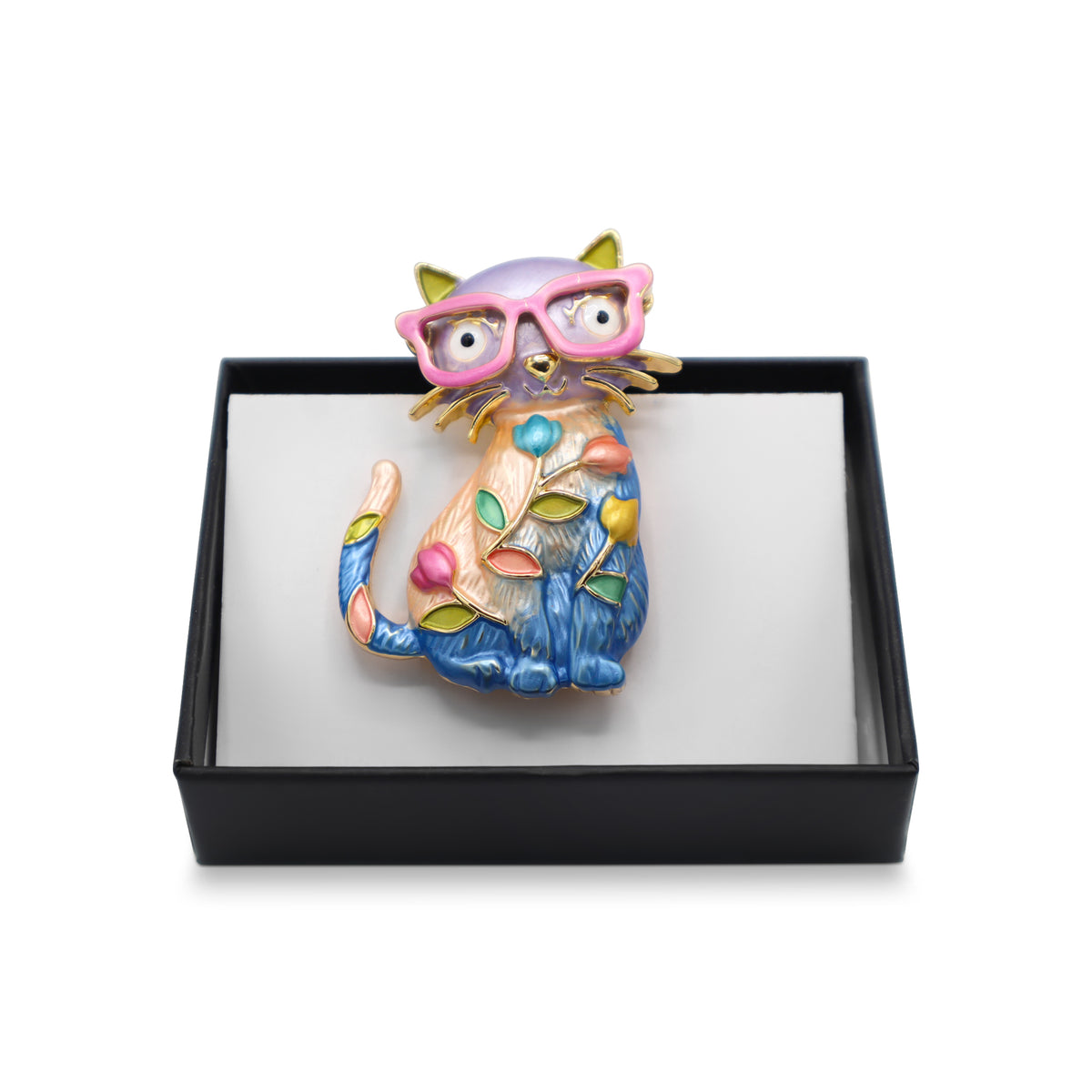  Magnetbrosche Nr.371 Fantasie Goldfarben