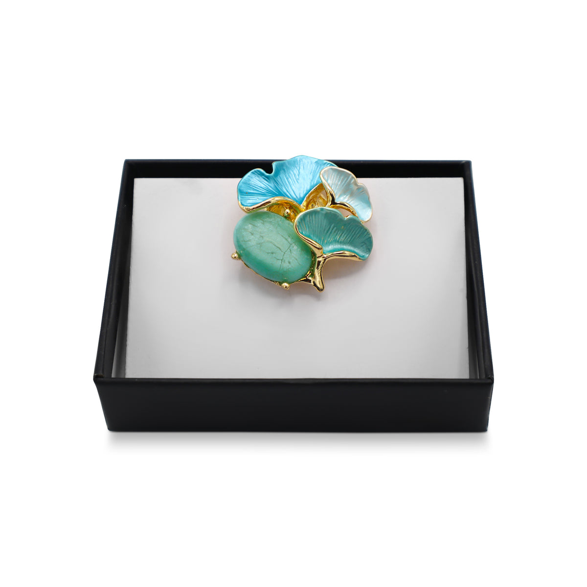  Magnetbrosche Nr.378 Fantasie Goldfarben