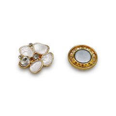  Magnetbrosche Nr.387 Fantasie Goldfarben