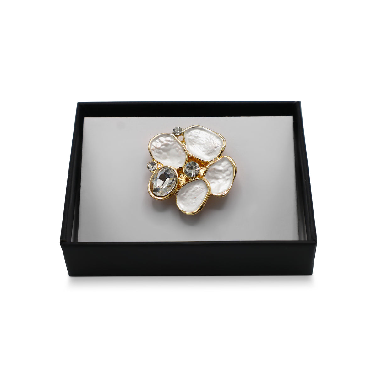  Magnetbrosche Nr.387 Fantasie Goldfarben