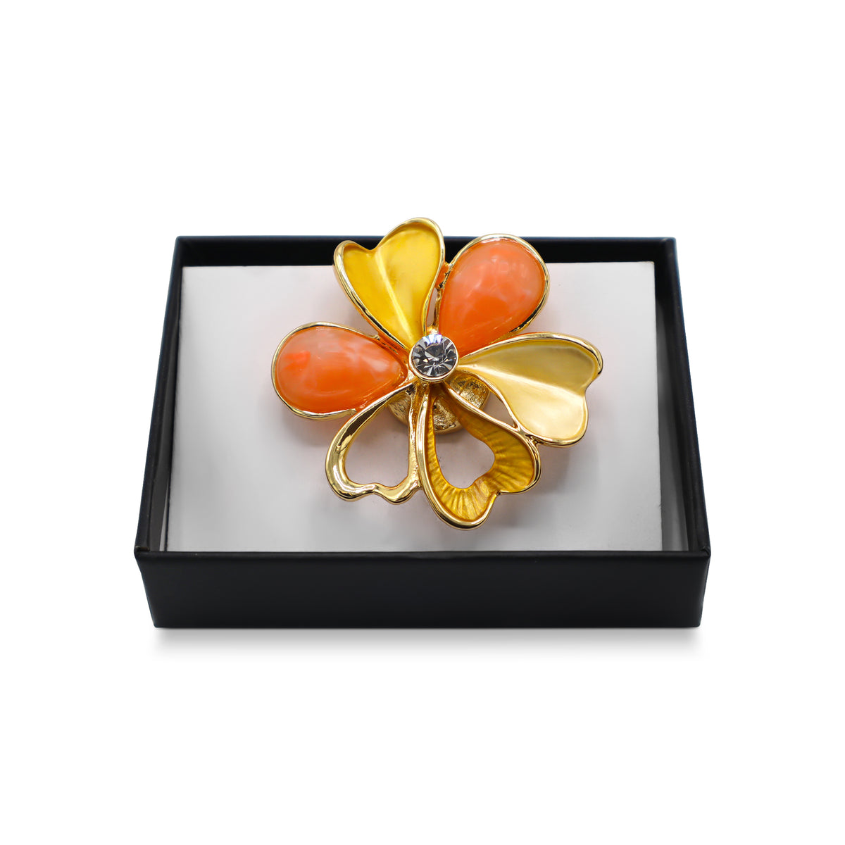  Magnetbrosche Nr.392 Fantasie Goldfarben