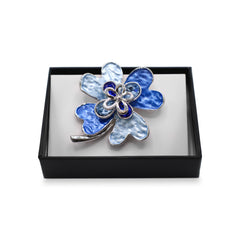 Magneet broche nr 412 fantasy zilverkleurig