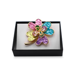  Magnetbrosche Nr.414 Fantasie Goldfarben